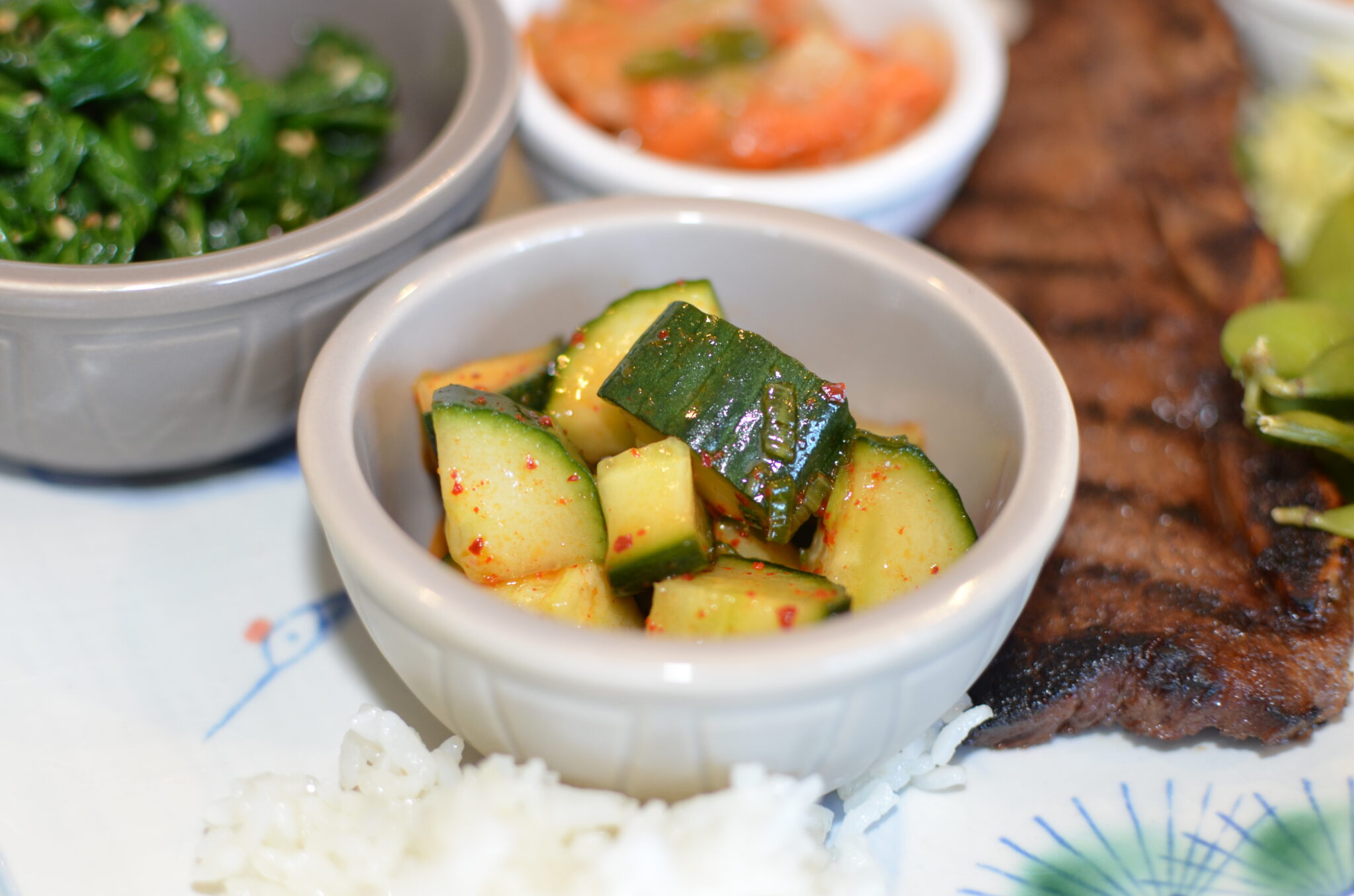 Korean Pickled Cucumbers Tine + Tumbler